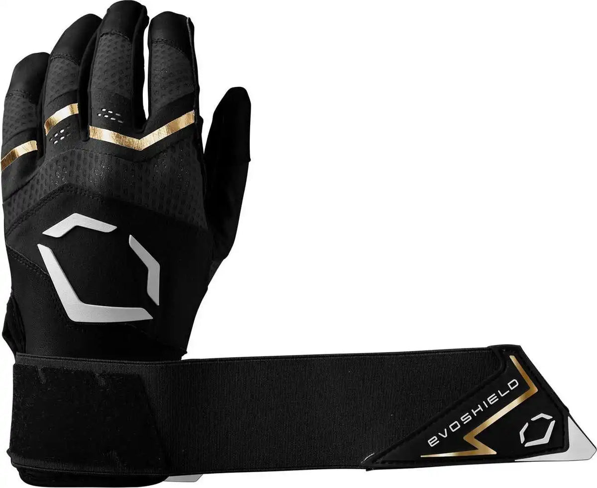 Evoshield Carbyne Youth Batting Glove with Strap - Black