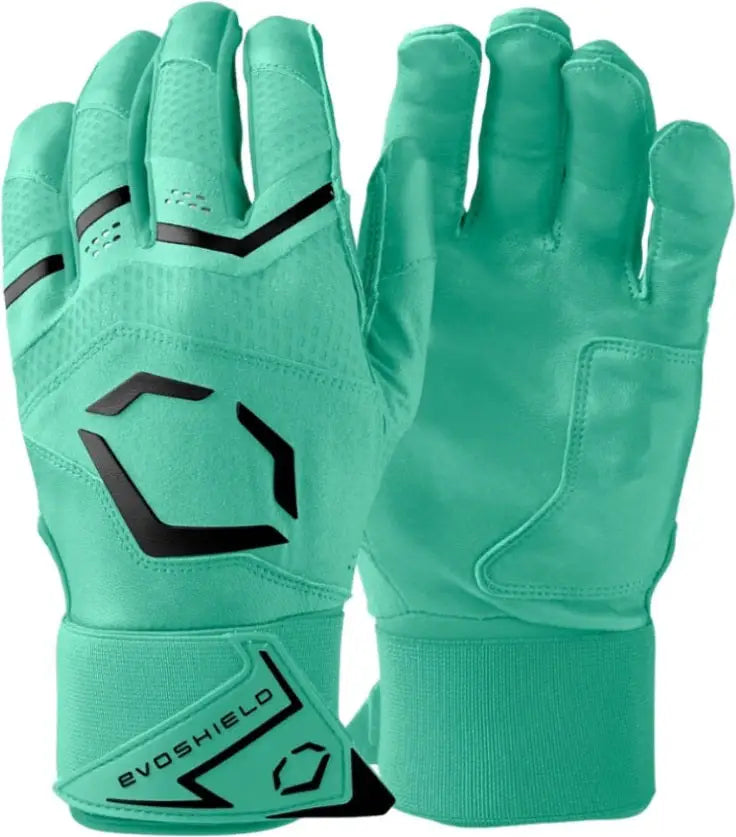 Evoshield Carbyne Youth Batting Glove with Strap - Seafoam