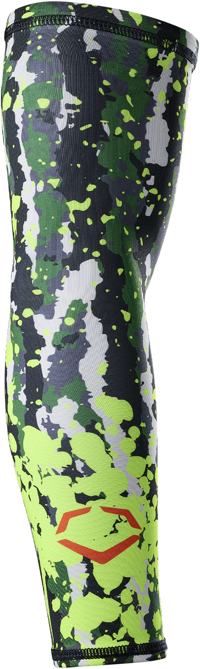 Evoshield Evo Camo Splat Sub Arm Sleeve - Lime Green - Youth