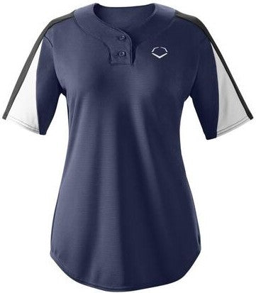 Evoshield Girl’s E601 2-button Placket Pullover Jersey Wtv5610na - Navy