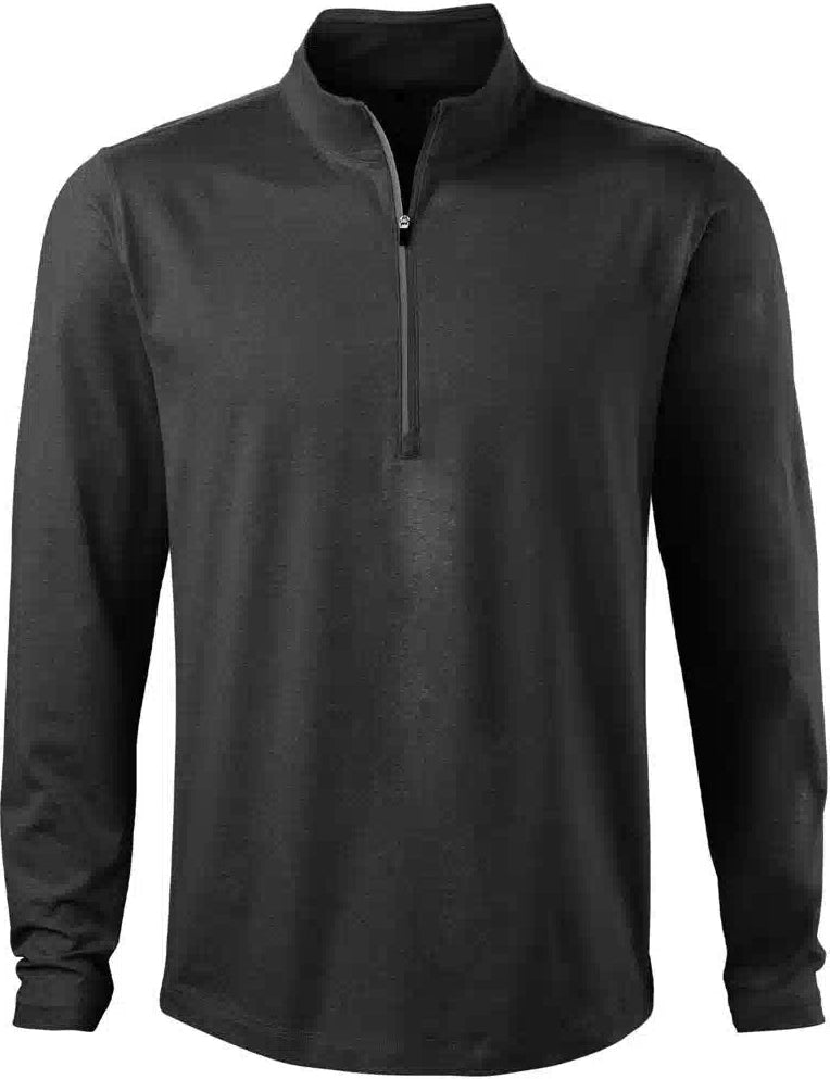 Evoshield Men’s Daybreak Lightweight 1/4 Zip Pullover Top Wb6073201 - Black Heather