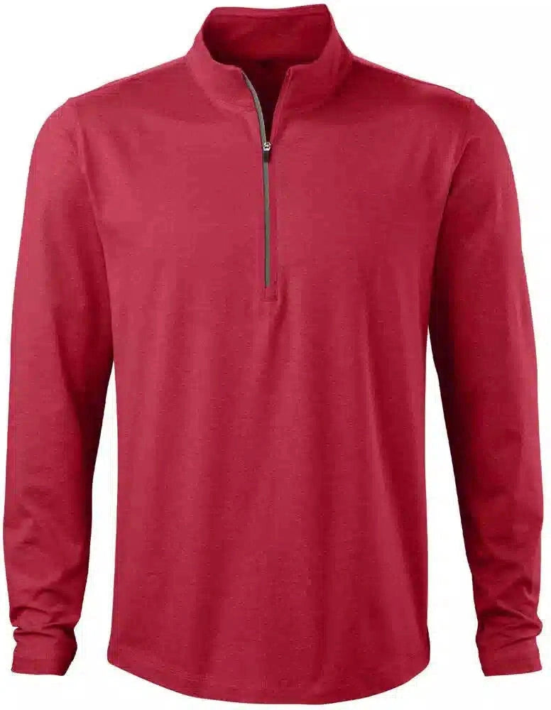 Evoshield Men’s Daybreak Lightweight 1/4 Zip Pullover Top Wb6073205 - Scarlet Heather