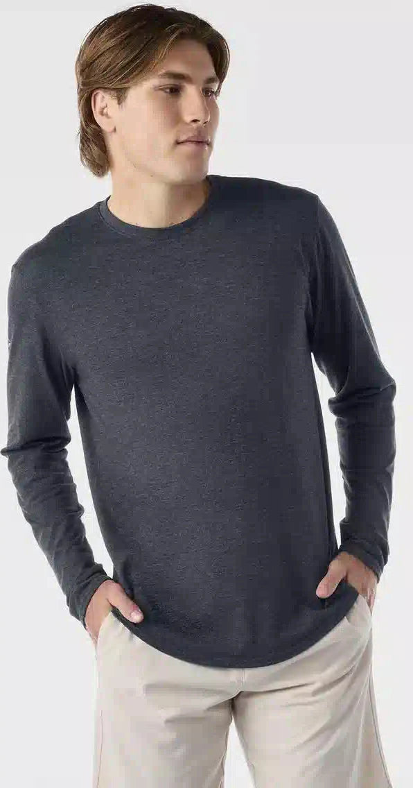 Evoshield Men’s Essential Long Sleeve Tee Wb6078001 - Black Heather