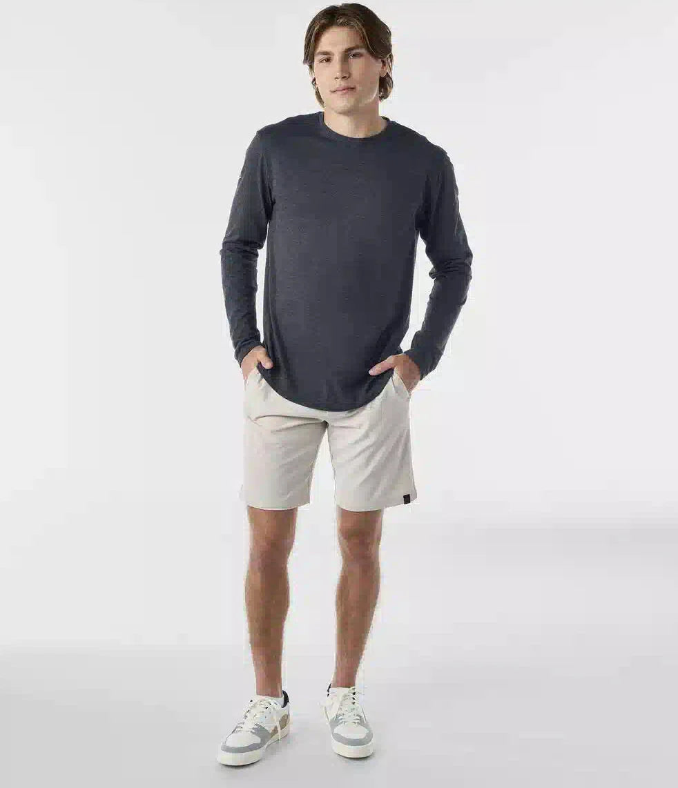 Evoshield Men’s Essential Long Sleeve Tee Wb6078001 - Black Heather