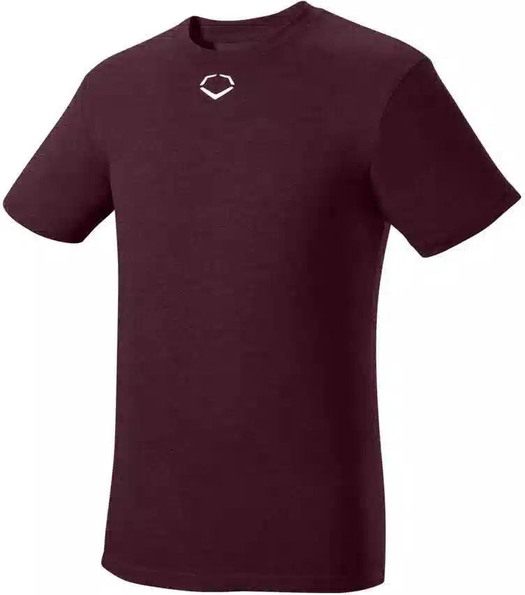 Evoshield Men’s Heather Short Sleeve Tee Wtv1002ma - Maroon