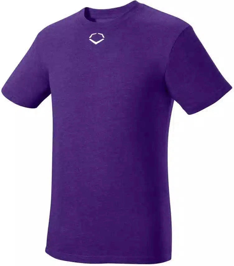 Evoshield Men’s Heather Short Sleeve Tee Wtv1002pr - Purple