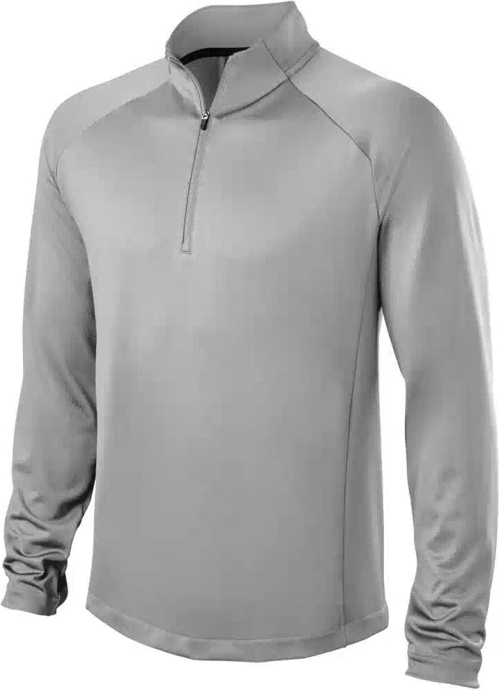 Evoshield Men’s Midweight Quarter Zip Pullover Top Wb6047602 - Light Gray