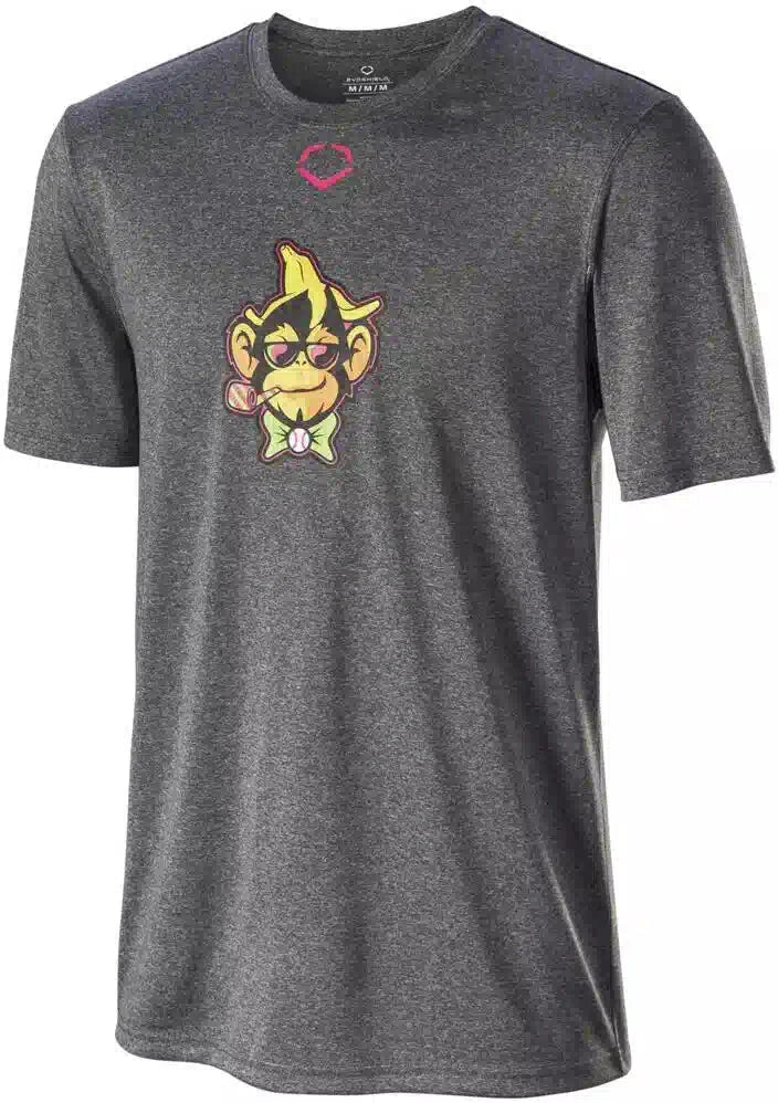 Evoshield Men’s Party Animals Heather Tech Tee Wb6050101 - Black