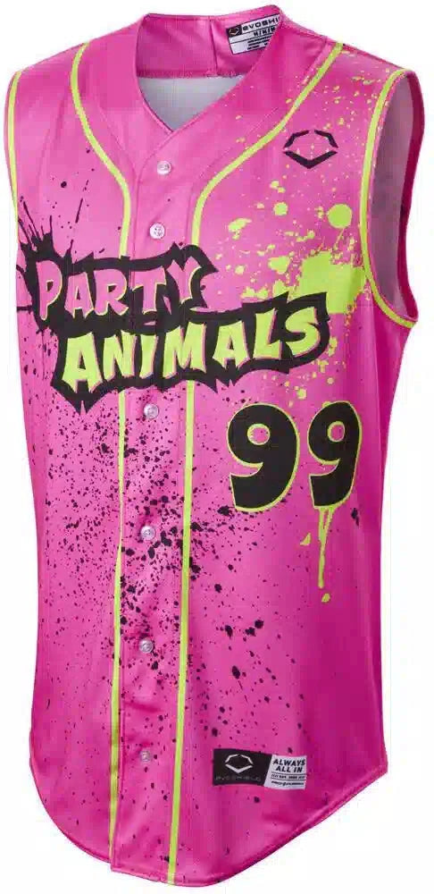 Evoshield Men’s Party Animals Pink Splatter Sleeveless Jersey Wb6052901