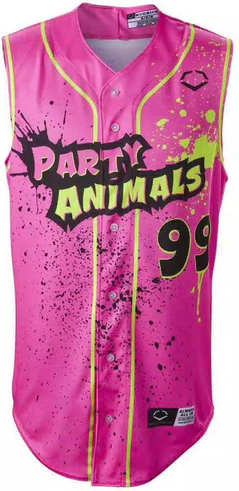 Evoshield Men’s Party Animals Pink Splatter Sleeveless Jersey Wb6052901