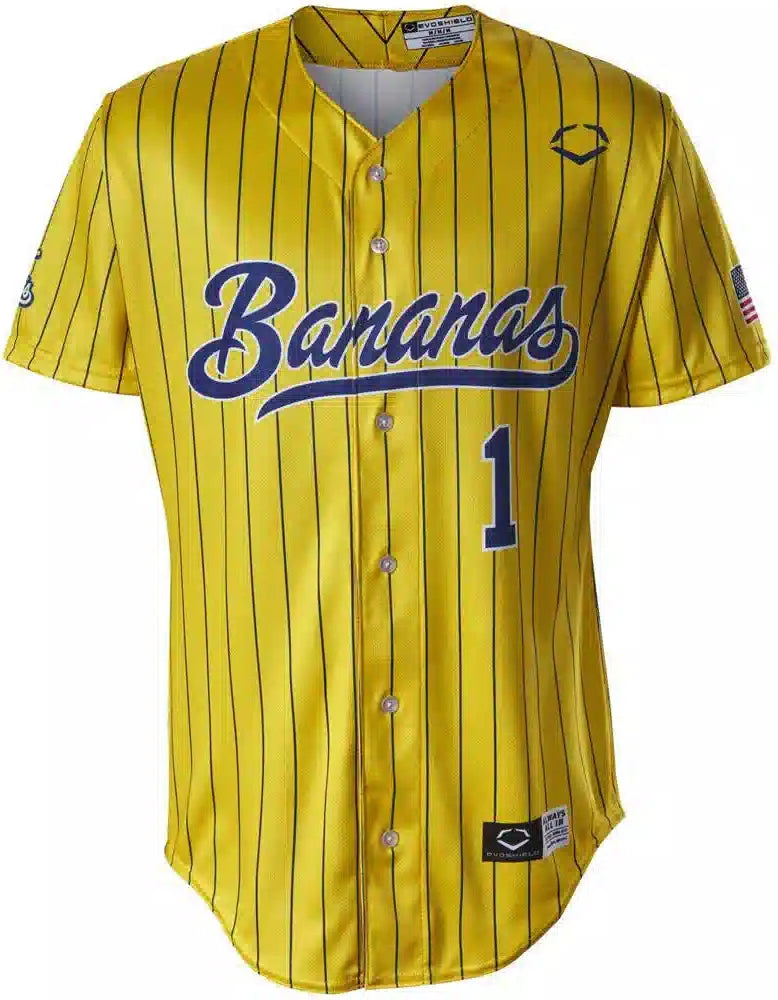 Evoshield Men’s Savannah Bananas Jersey Wb6038704 - Yellow Navy