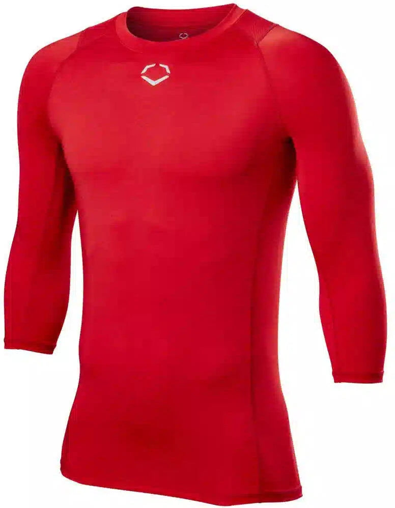 Evoshield Men’s Season Ready Fitted Mid Sleeve Shirt Wb6040904 - Scarlet