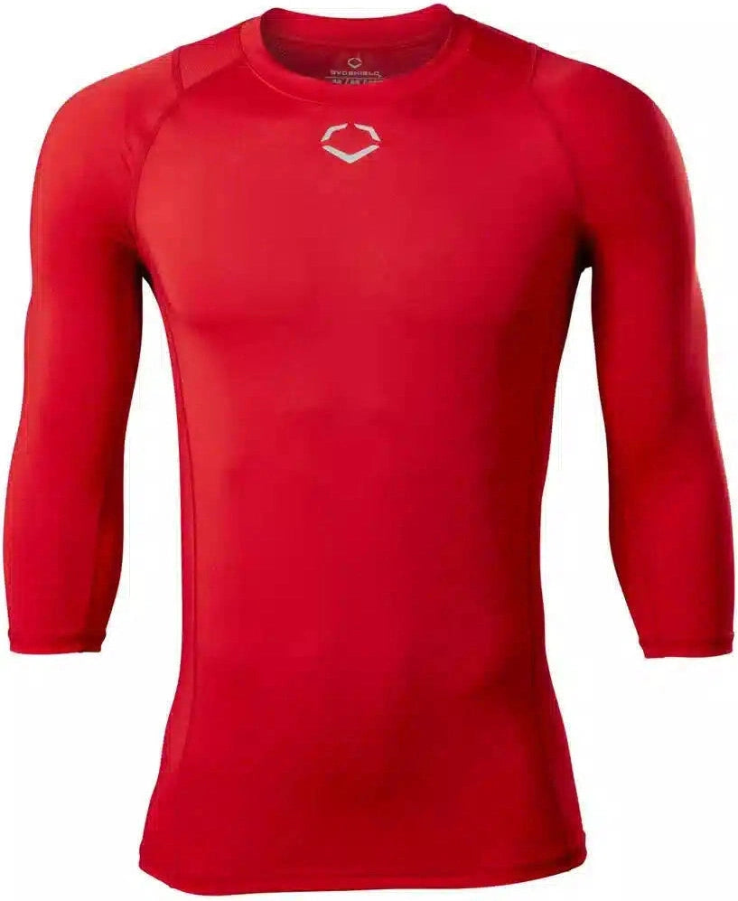 Evoshield Men’s Season Ready Fitted Mid Sleeve Shirt Wb6040904 - Scarlet