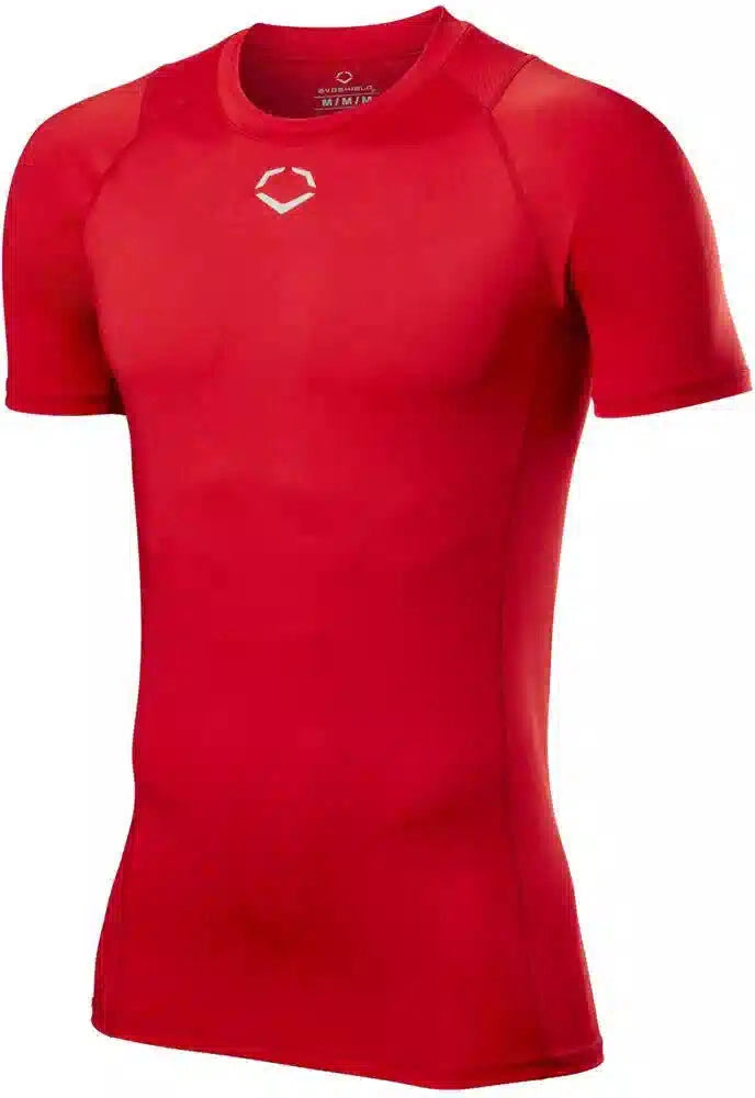 Evoshield Men’s Season Ready Fitted Short Sleeve Shirt Wb6040804 - Scarlet