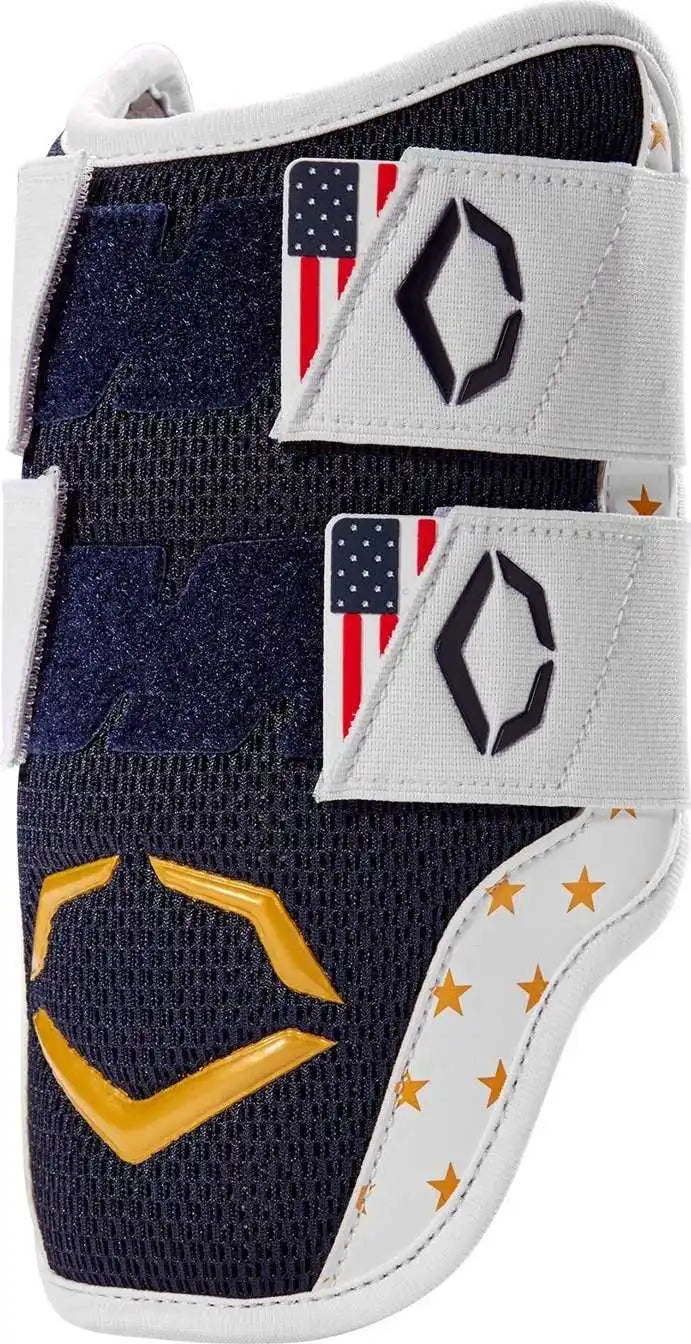 Evoshield Pro-srz 2.0 Usa Flag Batter’s Double Strap Elbow Guard - White