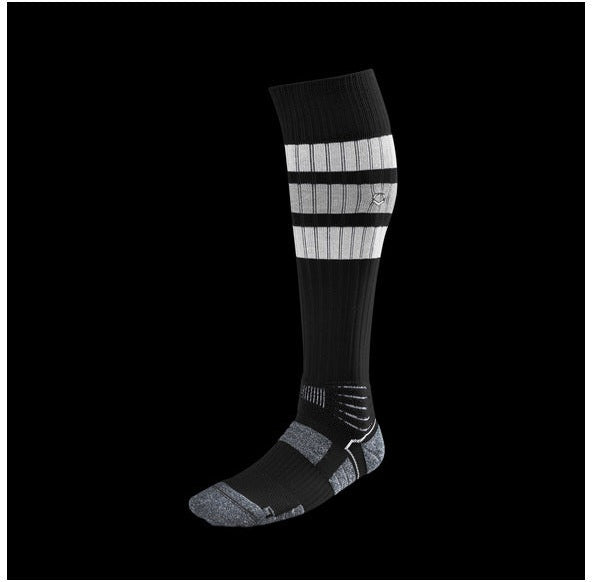 Evoshield Pro-srz Striped Game Socks Wb6010501 - Black