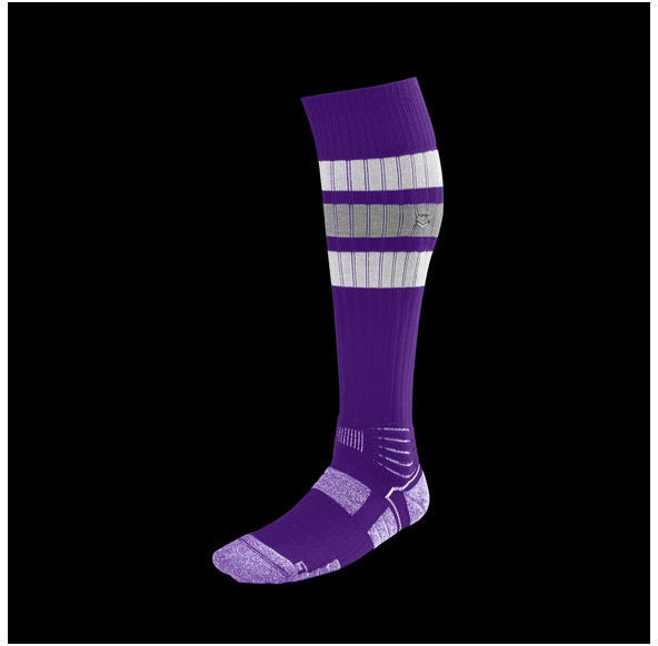 Evoshield Pro-srz Striped Game Socks Wb6010507 - Purple