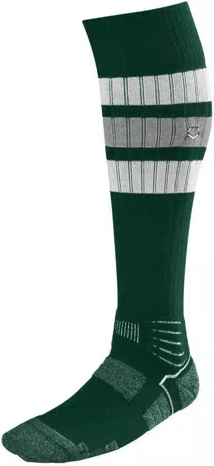 Evoshield Pro-srz Stripped Game Sock Wb6010502 - Dark Green