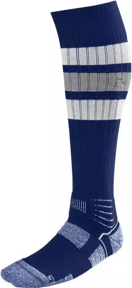 Evoshield Pro-srz Stripped Game Sock Wb6010505 - Navy - Xl