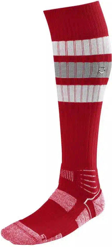 Evoshield Pro-srz Stripped Game Sock Wb6010509 - Scarlet