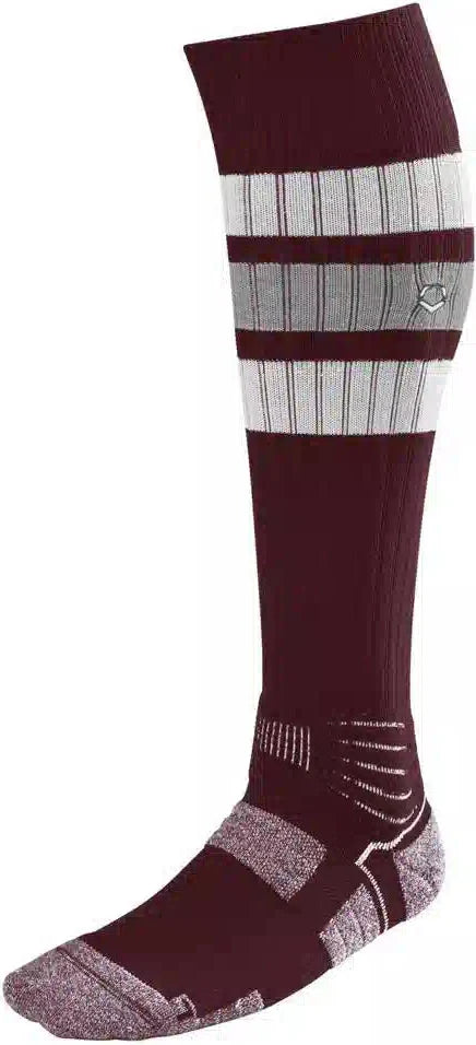 Evoshield Pro-srz Stripped Game Sock Wb6010513 - Maroon