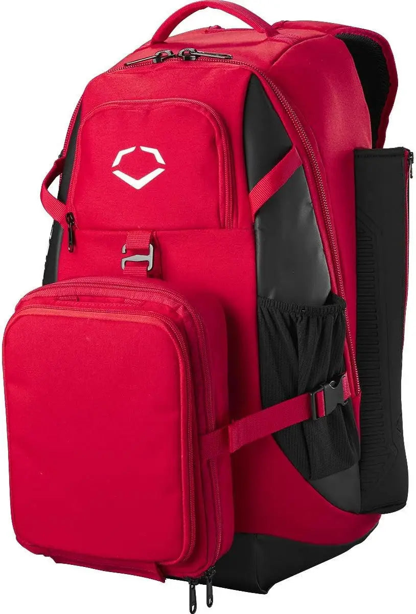 Evoshield Recruit Backpack Baseball/softball Bat Bag - Red Gray