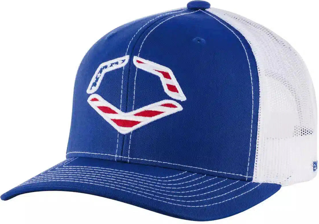 Evoshield Snapback Usa Evo Logo Cap Wtv4320rw - Royal White - Osfm