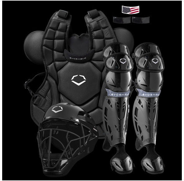 Evoshield Srz-1 Baseball Catcher’s Adult Gear Kit Wbr00028001 - Black
