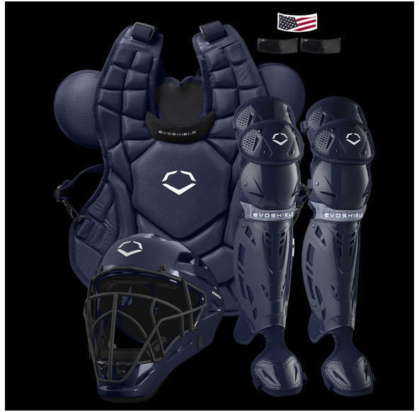 Evoshield Srz-1 Baseball Catcher’s Adult Gear Kit Wbr00028003 - Navy