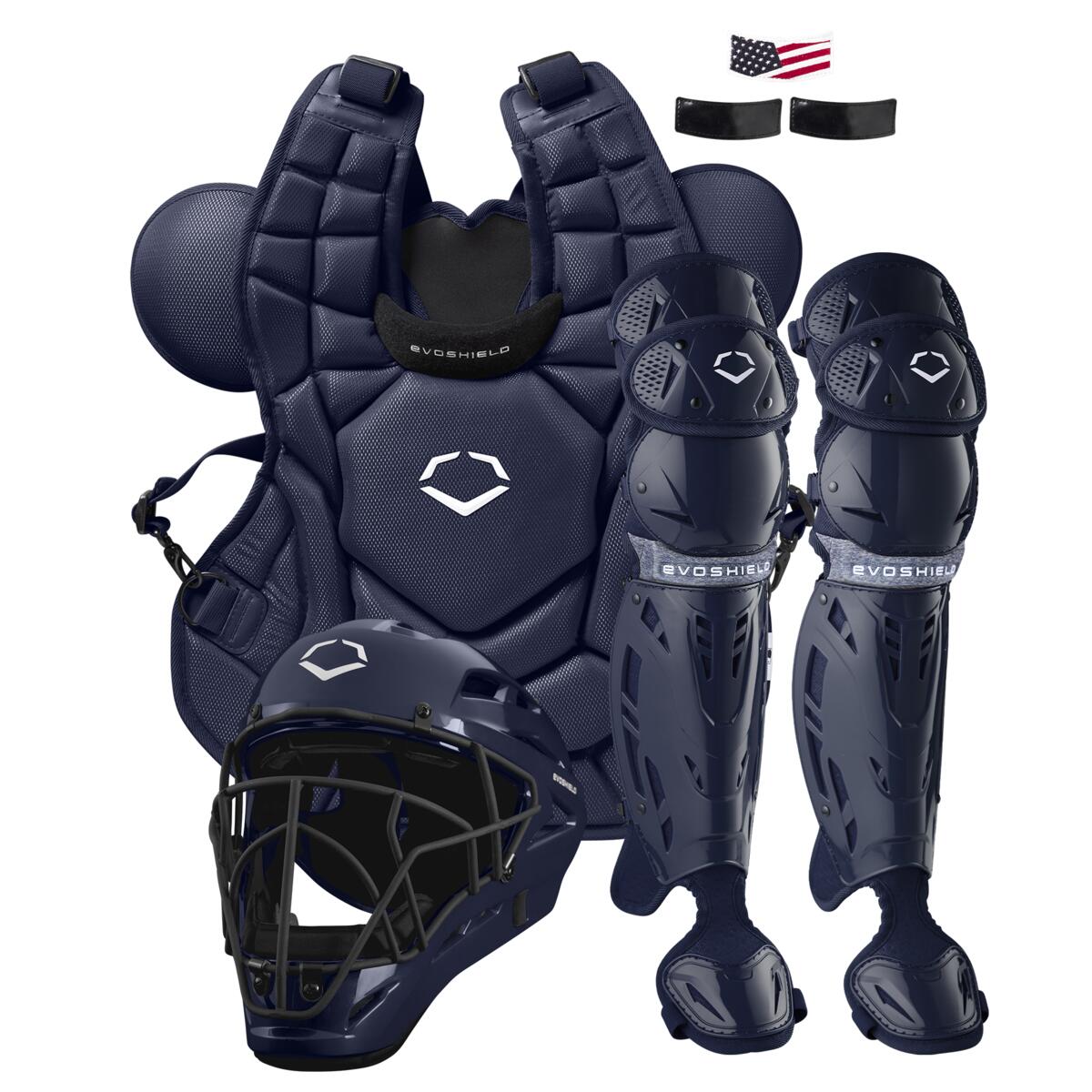 Evoshield Srz-1 Baseball Catcher’s Intermediate Gear Kit Wbr00028003 - Navy