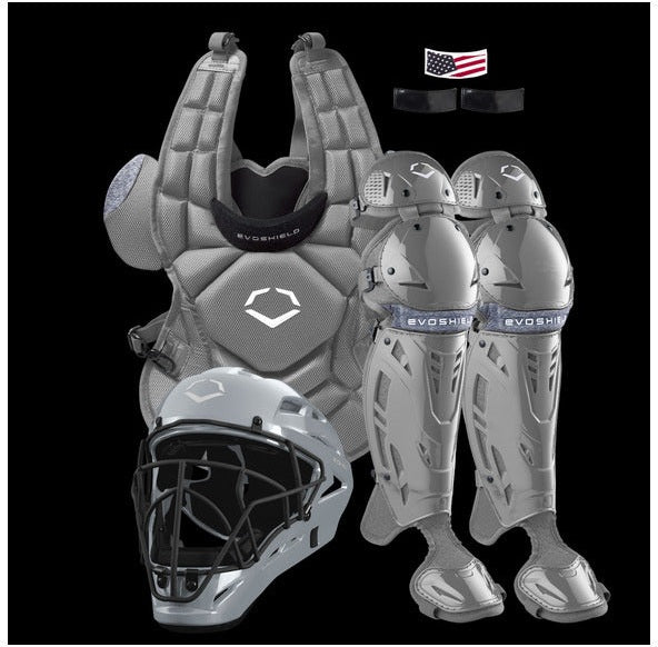 Evoshield Srz-1 Fastpitch Catcher’s Adult Gear Kit Wbr00029002 - Road Gray