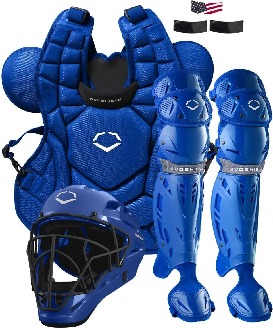 Evoshield Srz-1 Intermediate Baseball Catcher’s Gear Kit Wbr00028004int - Royal