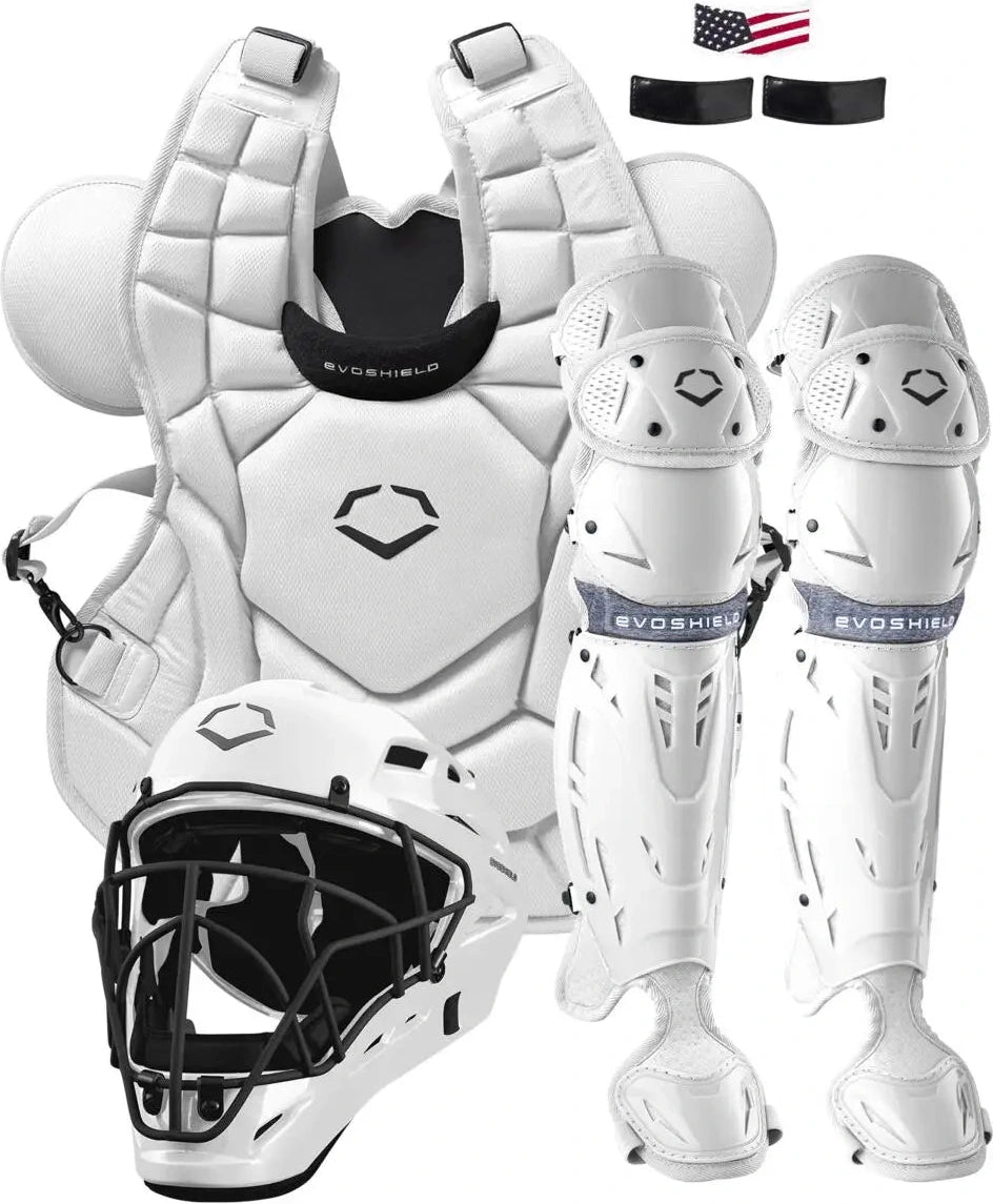 Evoshield Srz-1 Intermediate Baseball Catcher’s Gear Kit Wbr00028006int - White
