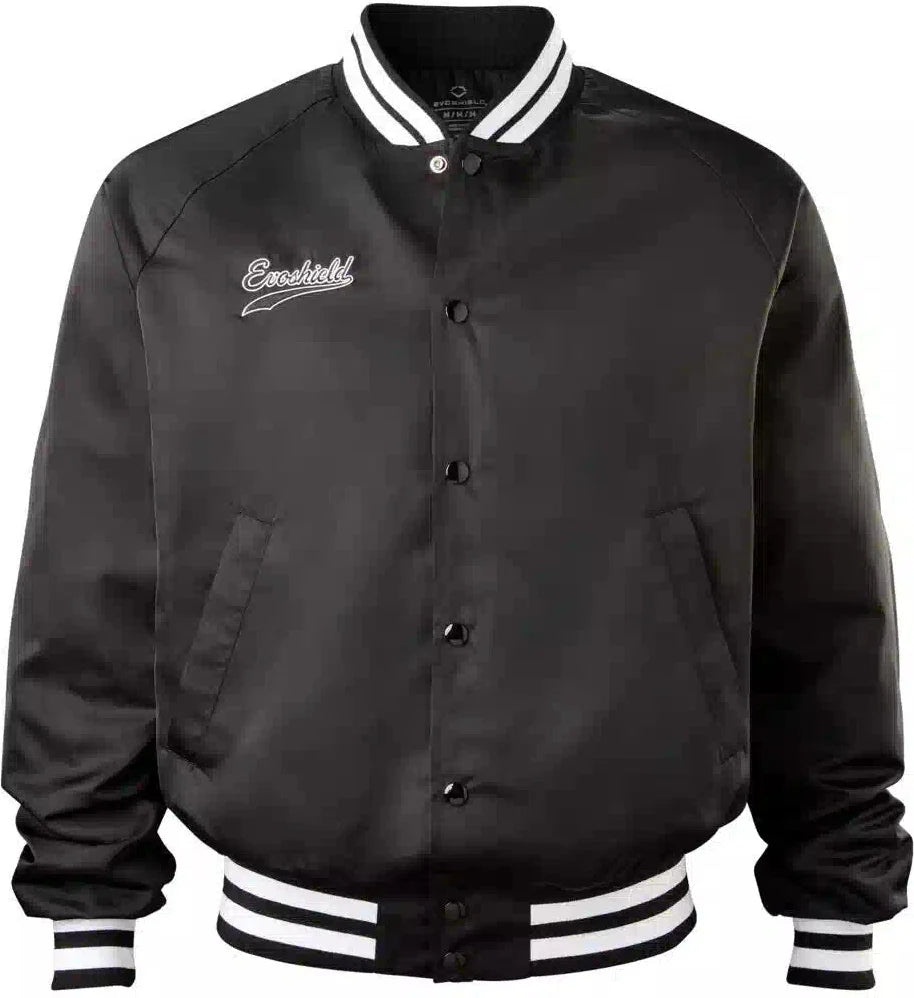 Evoshield Unisex Satin Bomber Jacket Wb6048101 - Black