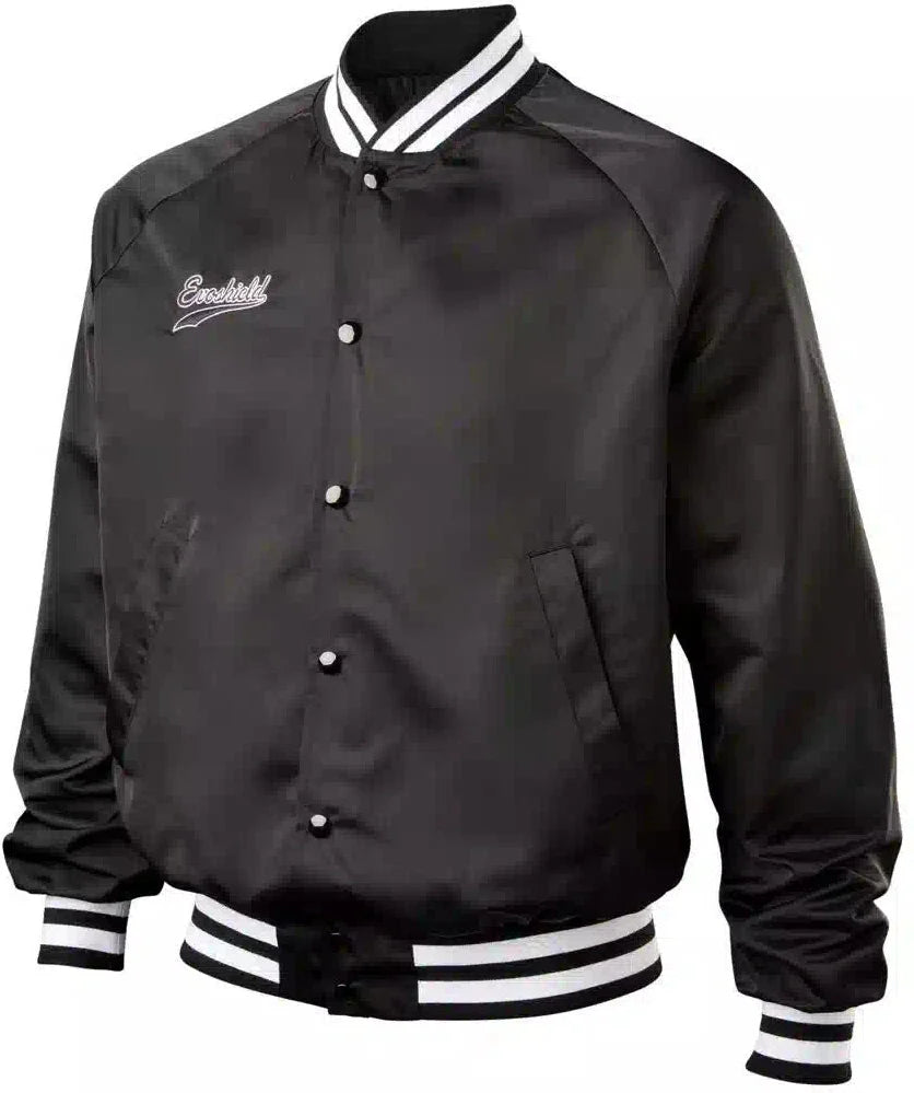 Evoshield Unisex Satin Bomber Jacket Wb6048101 - Black