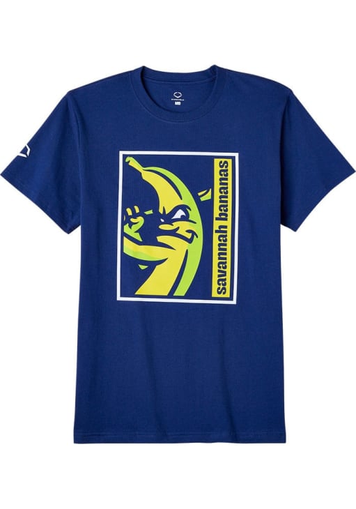 Evoshield Unisex Savannah Bananas Sb Cotton Tee Wb6081701 - Navy