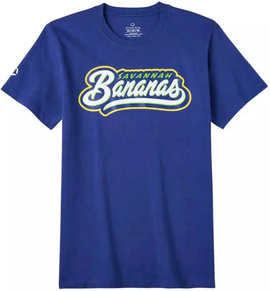 Evoshield Unisex Savannah Bananas Script Tee Wb6083301 - Navy