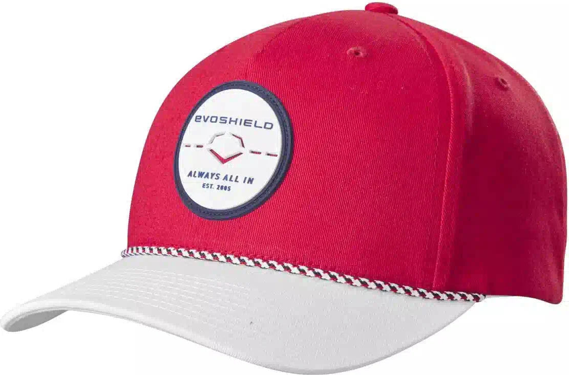 Evoshield Usa Rope Snapback Cap Wb6059601 - Scarlet White - Red / Osfm