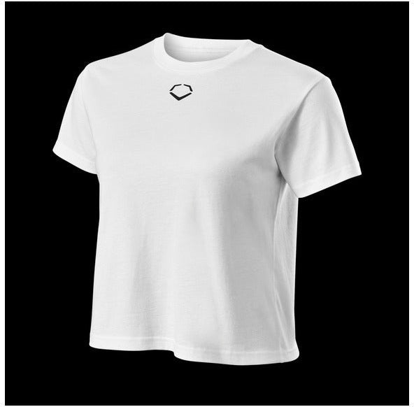 Evoshield Women’s Cotton Crop Tee Wb6048904 - Team White