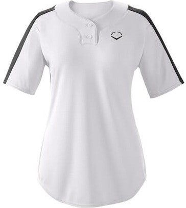 Evoshield Women’s E601 2-button Placket Pullover Jersey Wtv4610tw - Team White