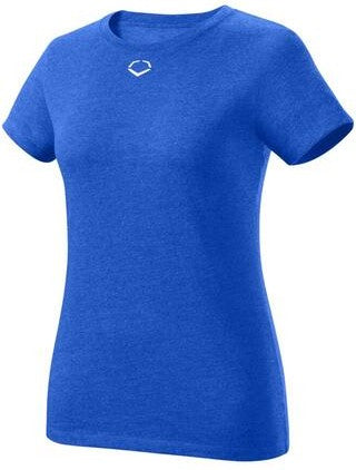 Evoshield Women’s Heather Short Sleeve Tee Wtv3001ro - Royal