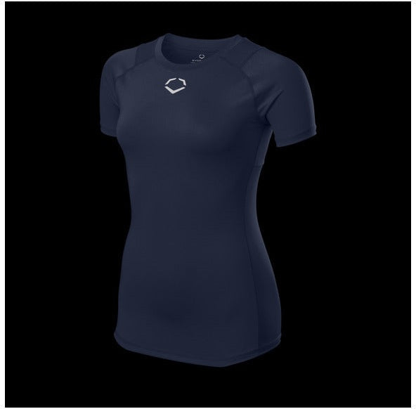 Evoshield Women’s Season Ready Fitted Short Sleeve Shirt Wb6041002 - Navy