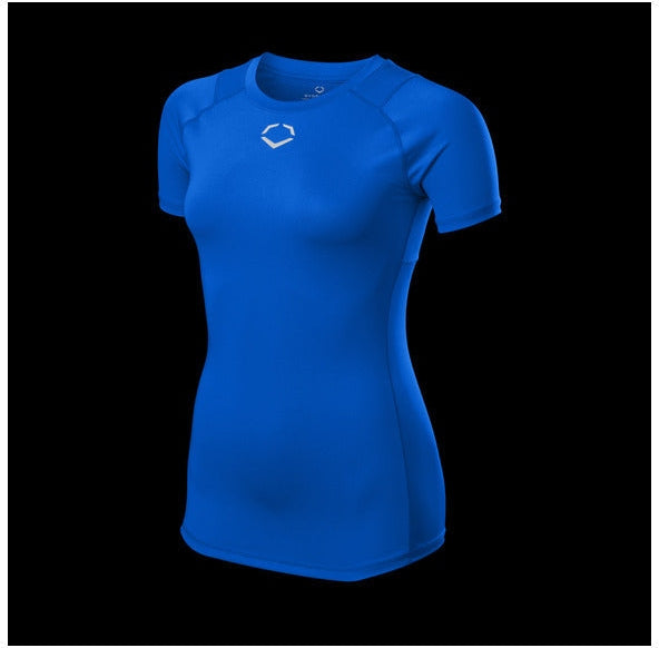 Evoshield Women’s Season Ready Fitted Short Sleeve Shirt Wb6041003 - Royal