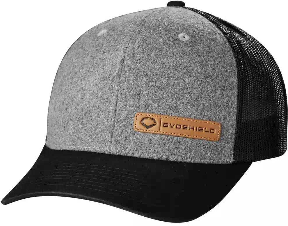 Evoshield Wool Snapback Cap Wb6033701 - Heather Gray Black - Osfm