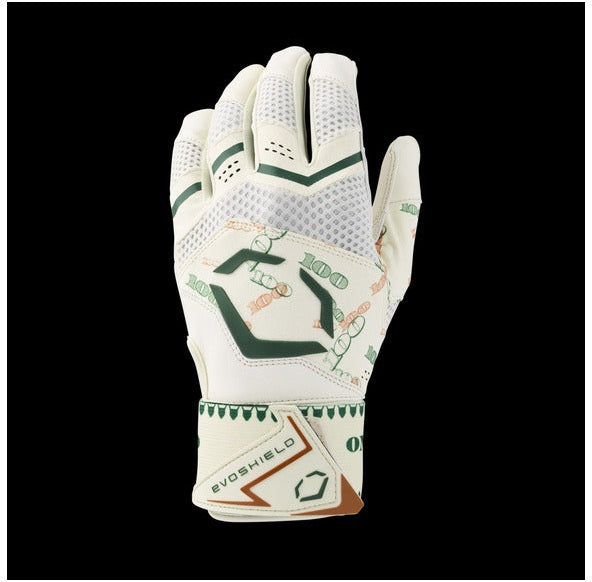 Evoshield X-srz Moneybags Carbyne Youth Batting Gloves with Strap Wbr00050001 - Cream Green