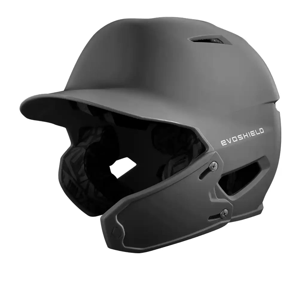 Evoshield Xvt 2.0 Bilateral Matte Batting Helmet Face Shield (jaw Guard) Wb57729 - Charcoal - Dark Gray