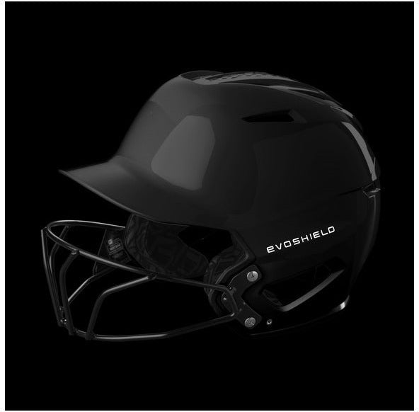 Evoshield Xvt 2.0 Glossy Batting Helmet with Softball Mask Wb5725901 - Black