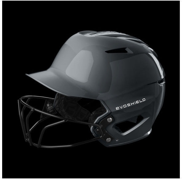 Evoshield Xvt 2.0 Glossy Batting Helmet with Softball Mask Wb5725902 - Charcoal