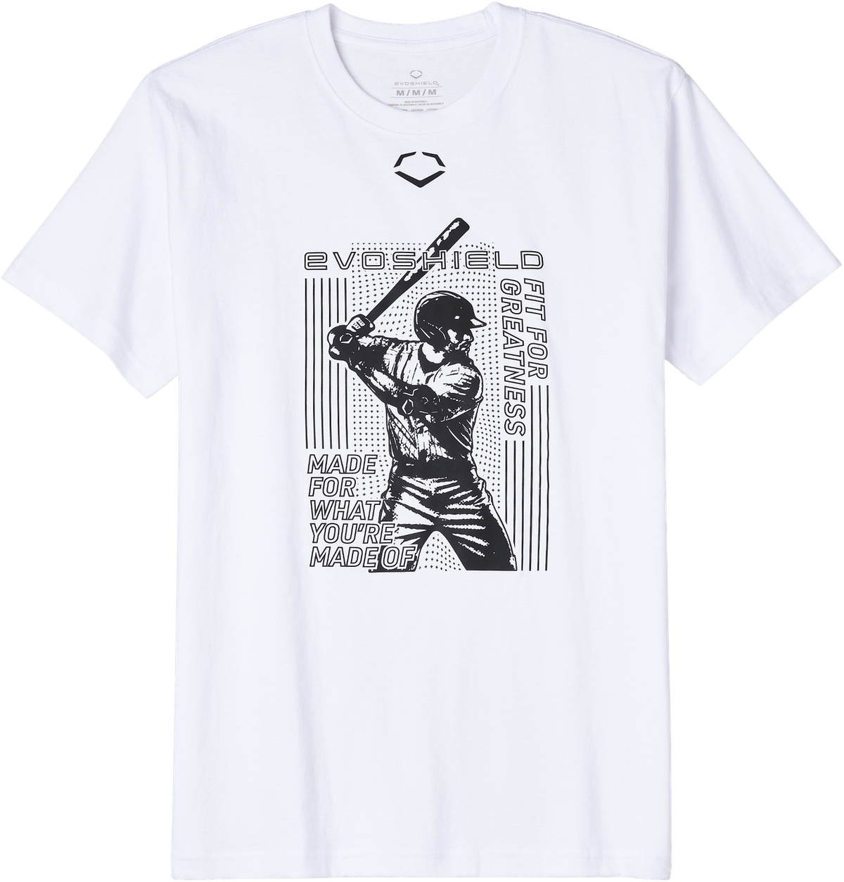 Evoshield Youth Droplets Hit White Graphic Tee - Team