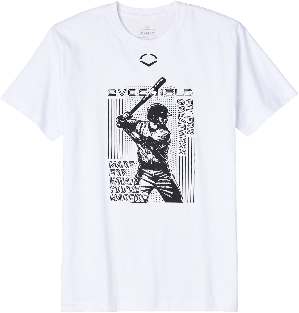 Evoshield Youth Droplets Hit White Graphic Tee - Team